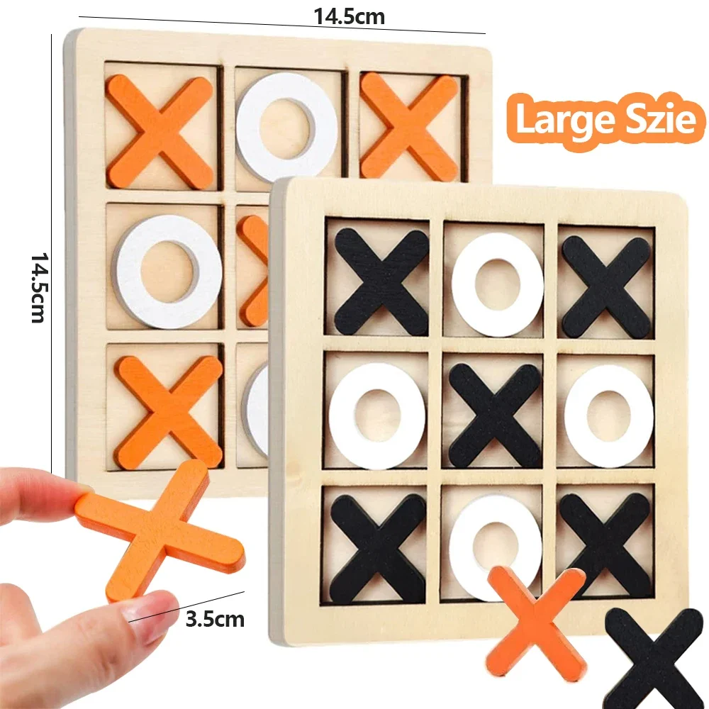Party Games At Home - Legno XO Tic Tac Toe Gioco