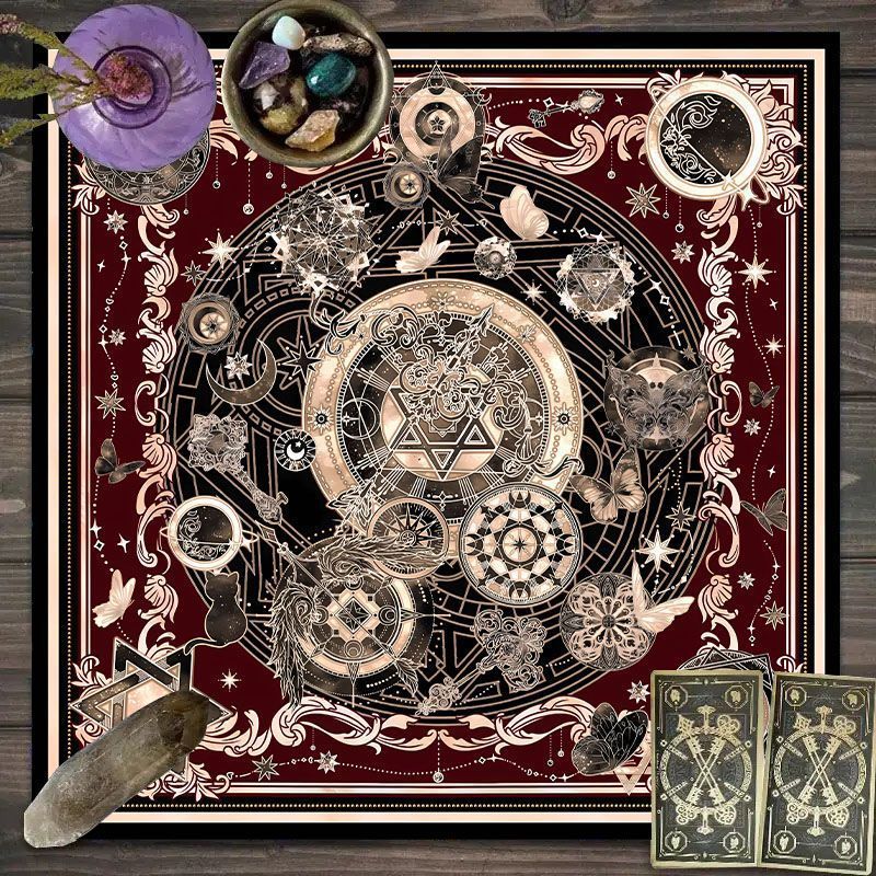 Zodiac Party Games - Telo per Tarocchi con Motivo Zodiacale