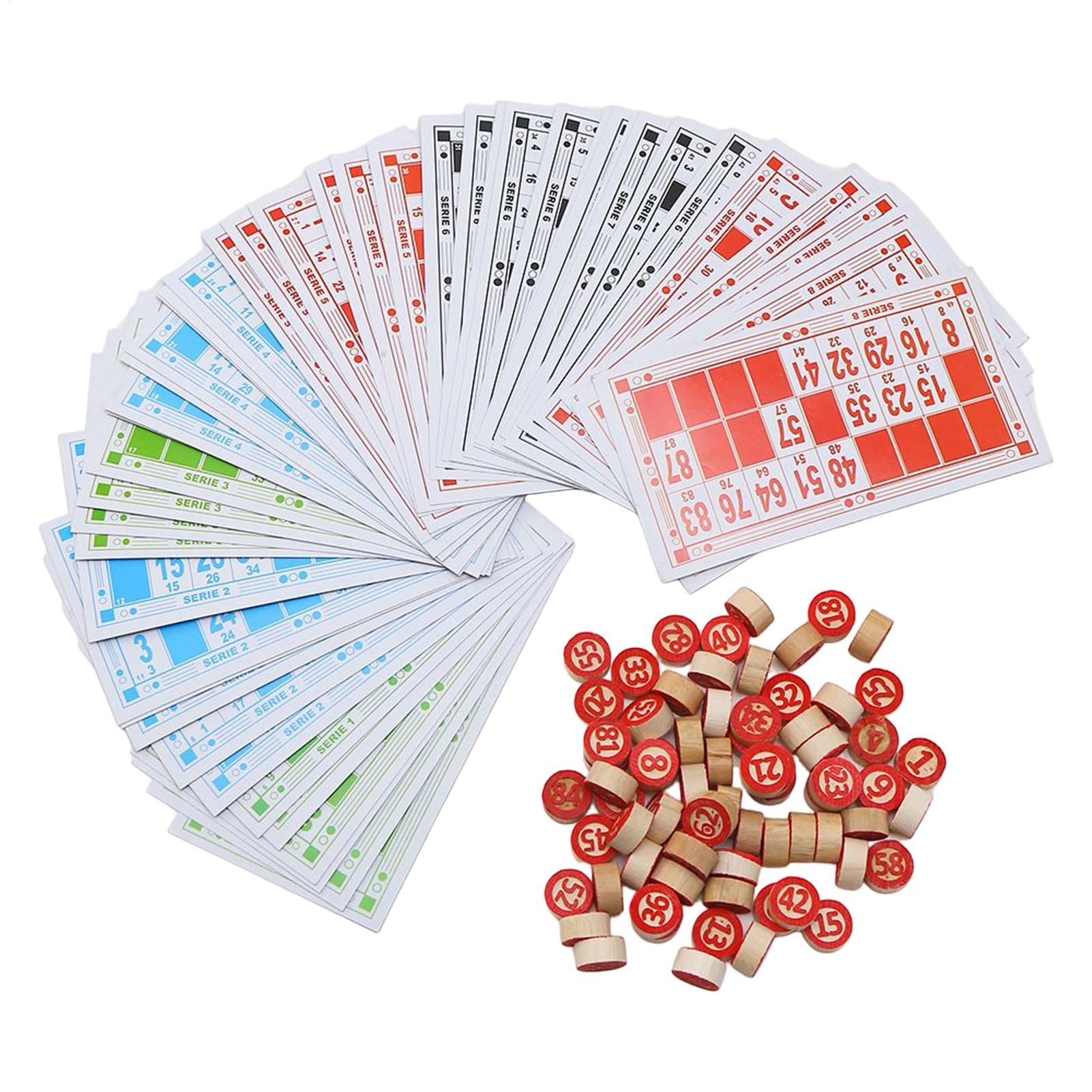 Party Games Large Groups - Set da gioco bingo vintage in