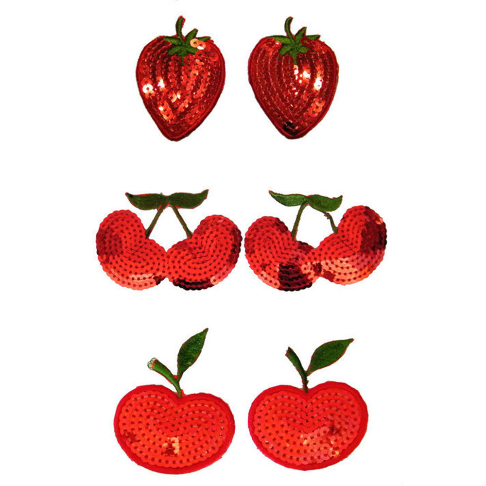 Party Games Couple - Copri capezzoli con frutta con paillettes