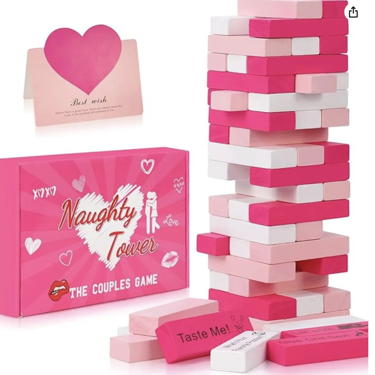 Party Games Couple - 48PCS Block Tower Gioco Coppia Attività