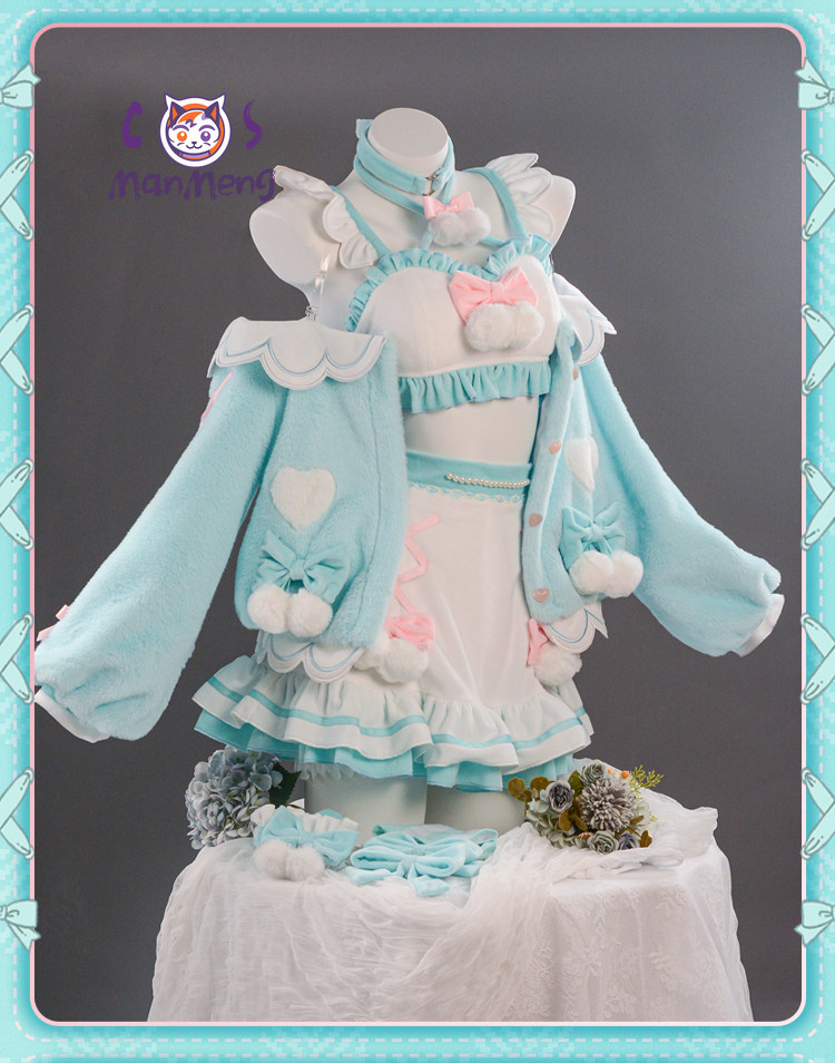 Party Games Cartoon - Costume Cosplay Miku, Costume Anime per