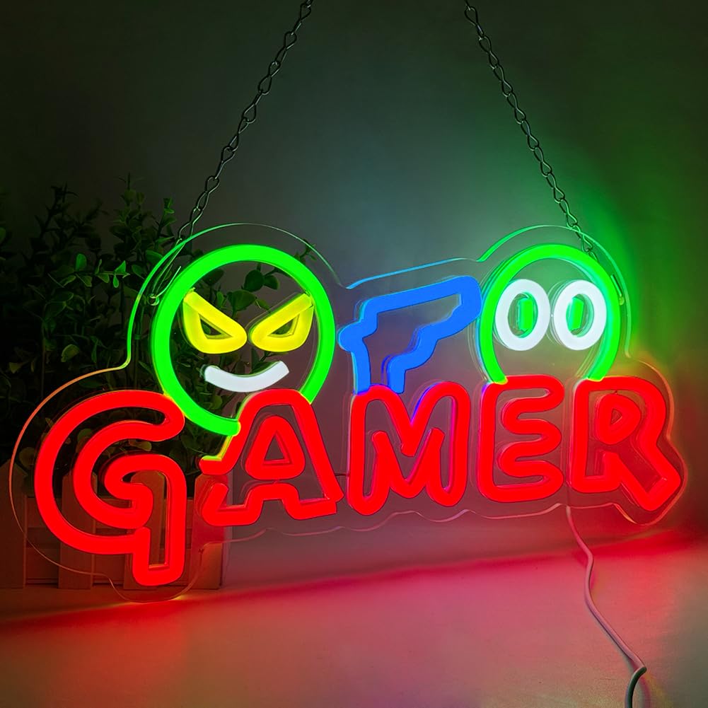 Insegna al Neon LED per Gamer, - Party Games Baby Shower recensione e prezzo
