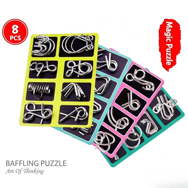 Set di 8 Puzzle in Metallo, Cl - Party Games At Home recensione e prezzo