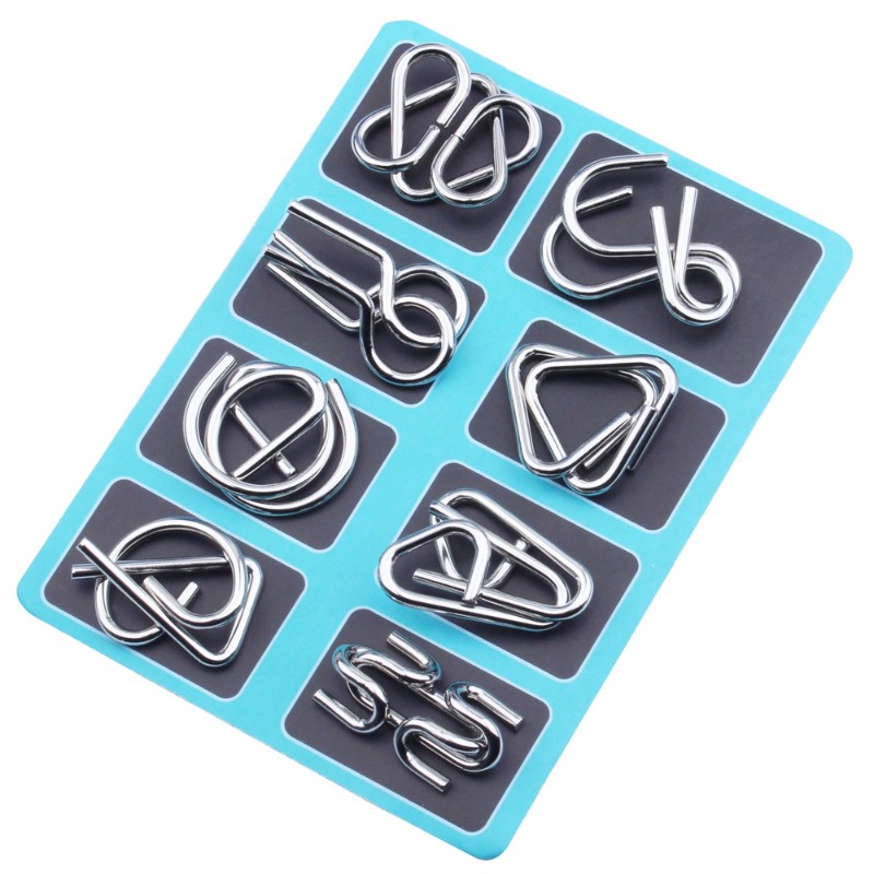 Set di 8 Puzzle in Metallo, Cl - Party Games At Home recensione e prezzo