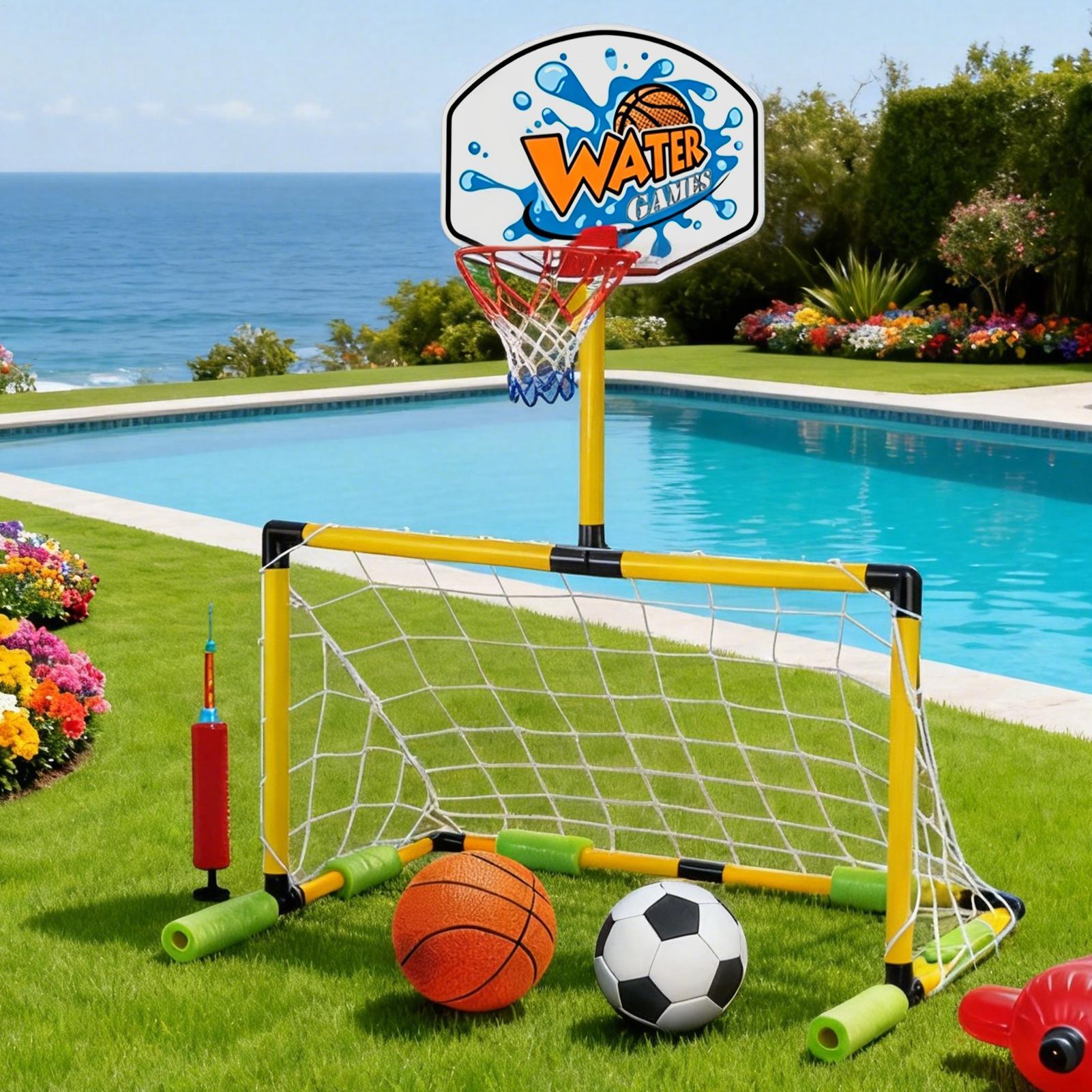 Canestro da basket per piscina - Party Games Kids And Adults recensione e prezzo