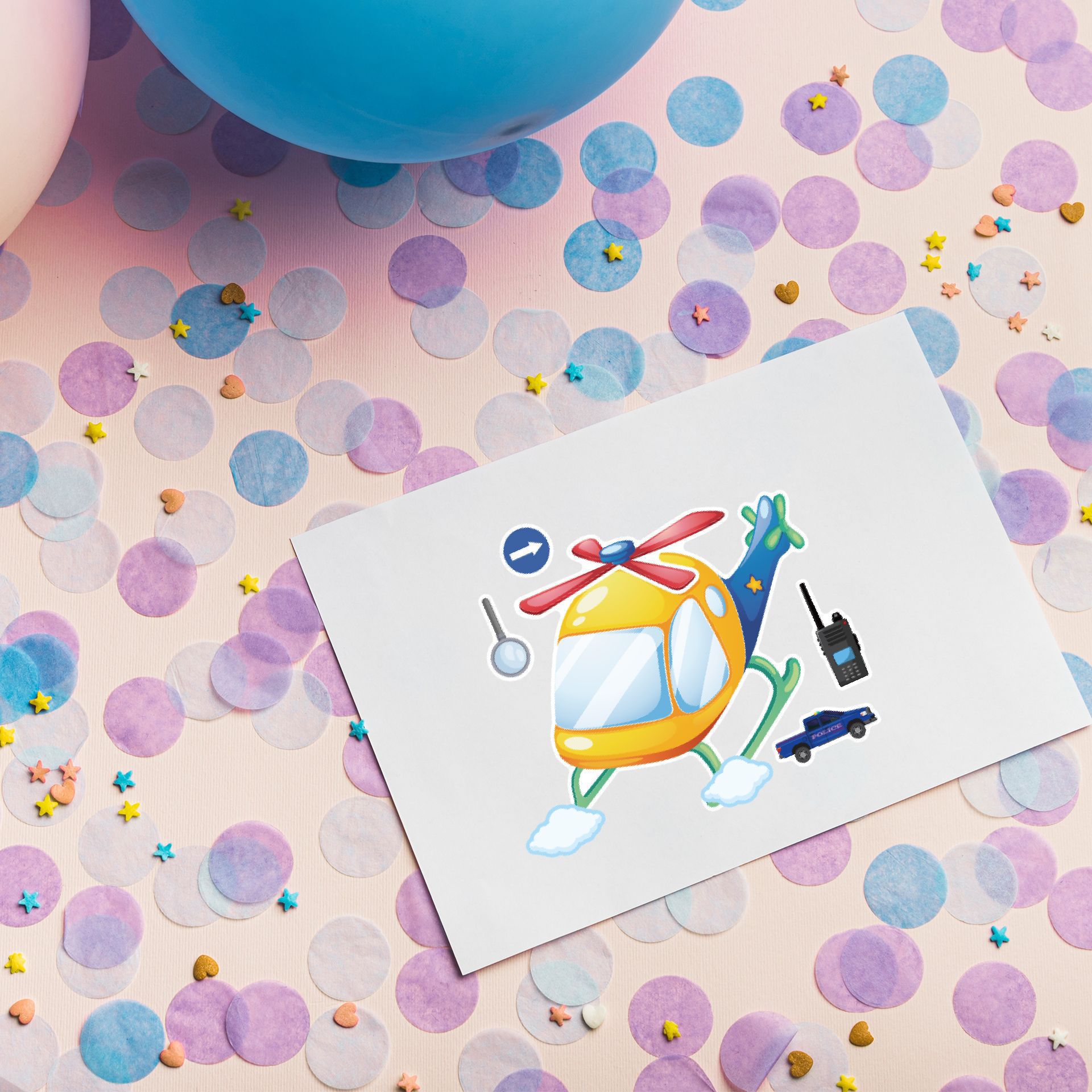 16 fogli Cartoon Vocazione Tem - Party Games Baby Shower recensione e prezzo