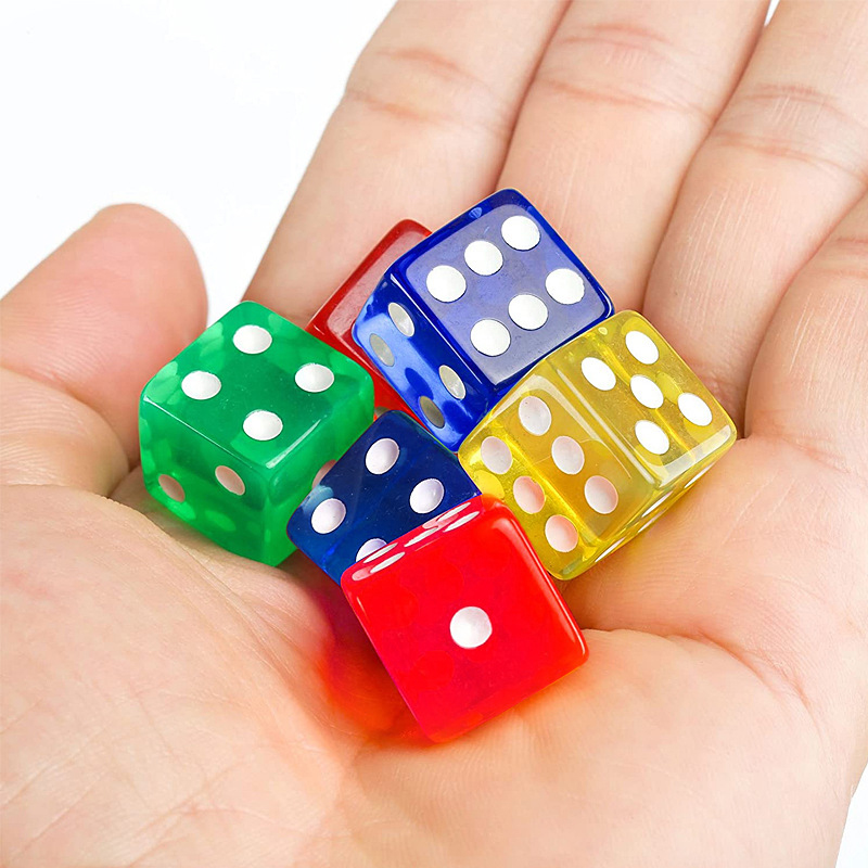 12PCS 16MM Dadi Trasparenti Pe - Party Games Juegos De Mesa recensione e prezzo