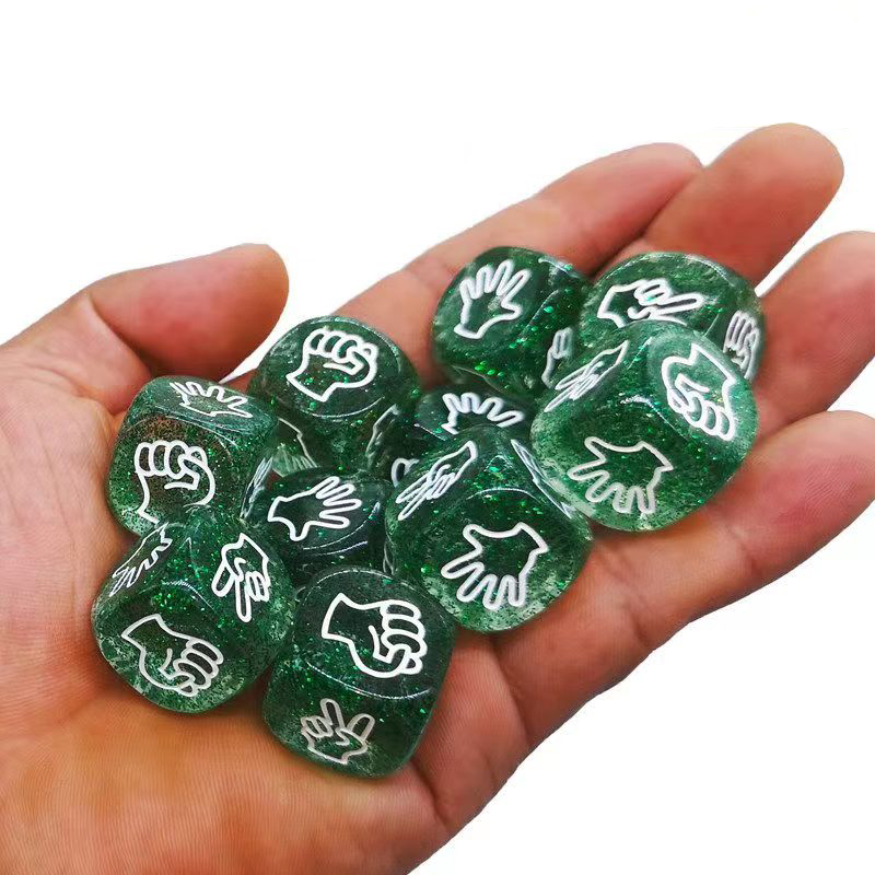 10PCS Glitter Dadi 6 Lati 20MM - Party Games Juegos De Mesa recensione e prezzo