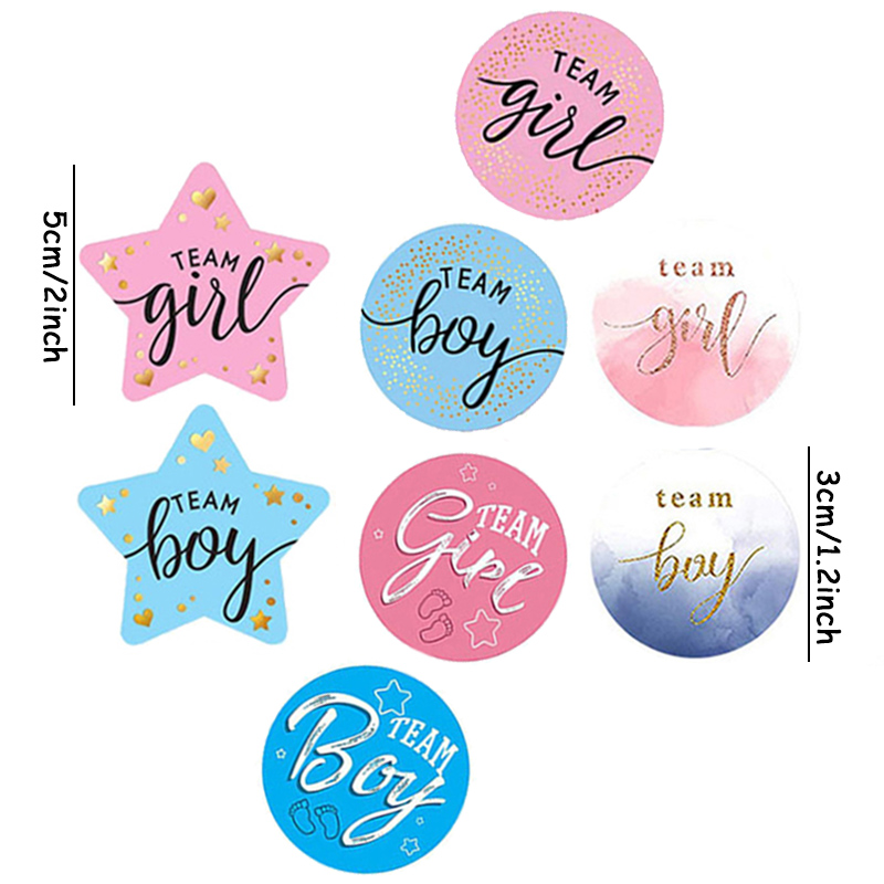 60 adesivi per rivelare il gen - Party Games Baby Shower recensione e prezzo